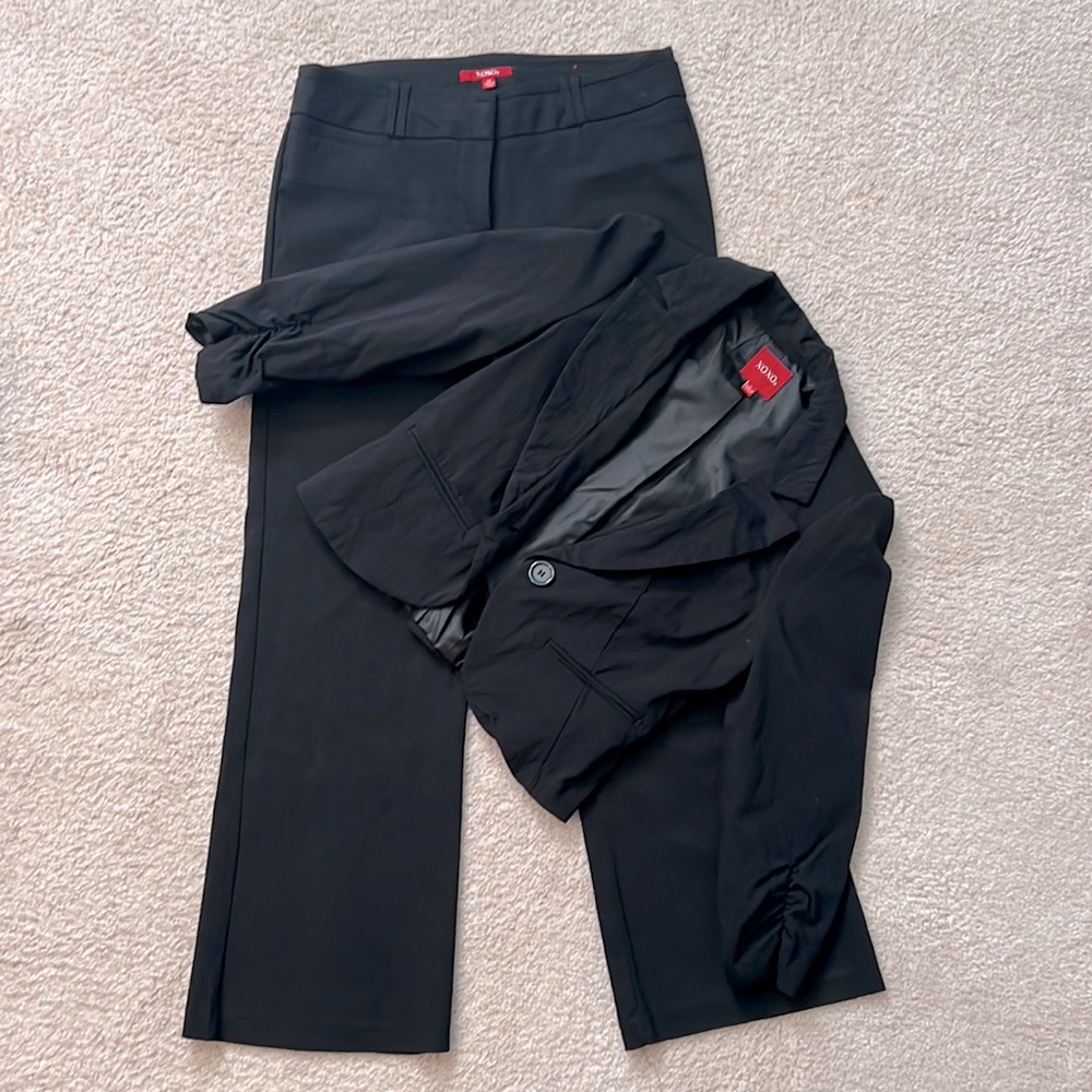Women XOXO 2 Piece Black Suit
